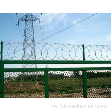 Hot-doppad galvaniserat och PVC-belagt staket